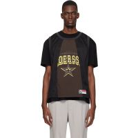 Andersson Bell Black & Brown Basketball Jersey Layered T-shirt 261375M213019
