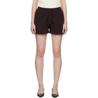 Maison Kitsune Brown Baby Fox Regular Jog Shorts 261389F088002