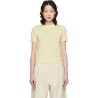 Maison Kitsune Yellow Baby Fox Fine Merino Sweater 261389F096005