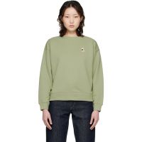 Maison Kitsune Green Dressed Fox Comfort Sweatshirt 261389F098006