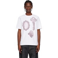 Maison Kitsune White Parisian Objects Comfort T-shirt 261389M213029