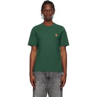 Maison Kitsune Green Fox Head Regular T-shirt 261389M213048