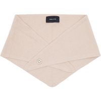 Simone Rocha Pink Embellished Cashmere Neckerchief Scarf 261405F028001