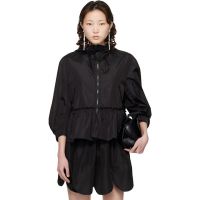 Simone Rocha Black Ruffle Frill Peplum Jacket 261405F063000
