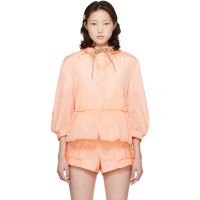 Simone Rocha Orange Ruffle Frill Peplum Jacket 261405F063001