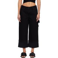 Simone Rocha Black Straight Leg Jeans 261405F069001