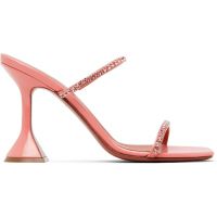 Amina Muaddi Pink Gilda Slipper 95 Heeled Sandals 261415F125017