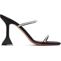 Amina Muaddi Black Gilda 95 Heeled Sandals 261415F125019
