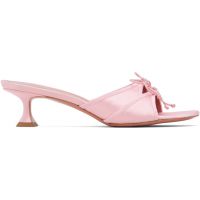 Amina Muaddi Pink Eleonora Slipper 45 Heeled Sandals 261415F125025
