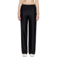 Loulou de Saison Black KADALA Silk Blend Trousers 261473F087007