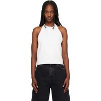 Loulou de Saison White Sami Halter Blouse 261473F107006