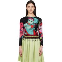 Chopova Lowena Multicolor Sweeties Fitted Mesh Top 261529F110002