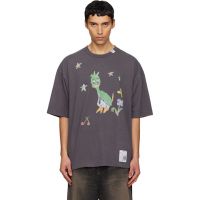 Maison MIHARA YASUHIRO Black Leon Kids Doodle T-shirt 261551M213010