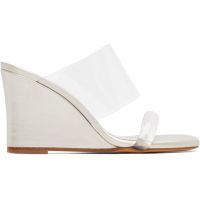 Maryam Nassir Zadeh Silver Olympia Wedge Heeled Sandals 261779F125006