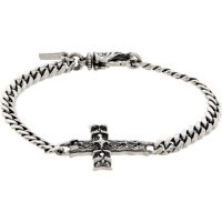 Emanuele Bicocchi Chain Notre-Dame Cross Bracelet 261883M142034