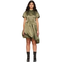 We11done Green Polyester Dress 221327F052002