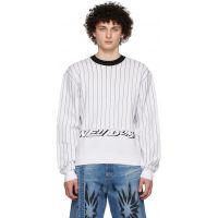 We11done White Rayon Sweater 221327M201013