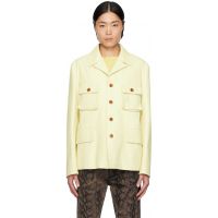 Paul Smith Yellow Commission Edition Leather Jacket 232148M181004