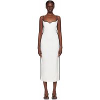 Paris Georgia SSENSE Exclusive White Heart Midi Dress 241438F054008