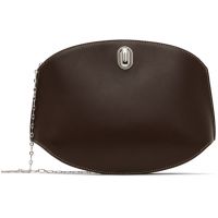 Savette Brown Tondo Chain Crossbody Bag 242163F048000
