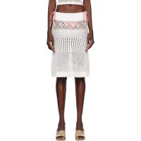 Frankies Bikinis White Orchard Crochet Midi Skirt 251090F092000