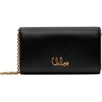 Black Chloe Iconic Flap Wallet On Chain Bag 251338F048001