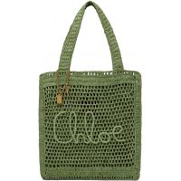Chloe Green Summer Banana Tote 251338F049010