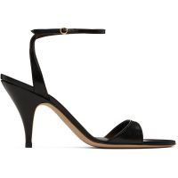 The Row Black Vika Ankle Strap Heeled Sandals 251359F125006