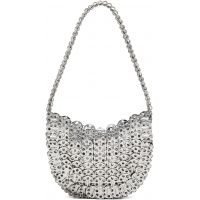 Rabanne Silver Iconic 1969 Moon Bag 251605F048004