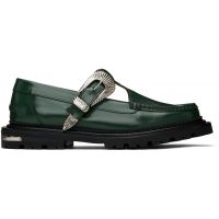 Toga Virilis Green Polished Loafers 251688M231007