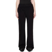 Ottolinger Black Knit Sweat Lounge Pants 252016F086000