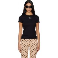 Marine Serre Black Moon Logo Jersey Baby Fit T-shirt 252020F110010