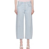 Citizens of Humanity Blue Ayla Raw Hem Crop Jeans 252030F069006