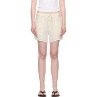 Citizens of Humanity Beige Brynn Linen Shorts 252030F088005