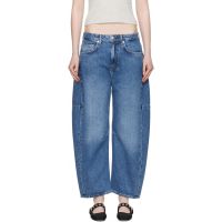 Rag & bone Blue Charlie Ankle-Length Barrel Jeans 252055F069017