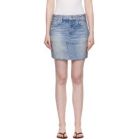 Rag & bone Blue Miramar Ponte Miniskirt 252055F090001