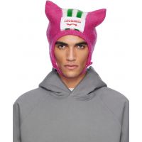 Charles Jeffrey LOVERBOY Pink Ears Bonnet Beanie 252101M138030
