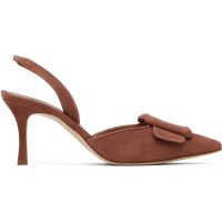 Manolo Blahnik Brown Maysli Heels 252140F122016