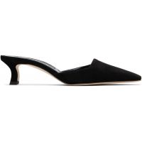 Manolo Blahnik Black Moiramu Heeled Sandals 252140F122026