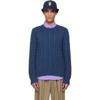 Polo Ralph Lauren Navy Cable-Knit Cotton Sweater 252213M201000