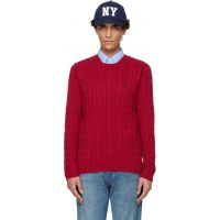 Polo Ralph Lauren Red Cable-Knit Cotton Sweater 252213M201010