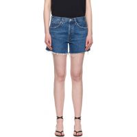 AGOLDE Blue Parker Long Denim Shorts 252214F088013