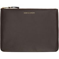 COMME des GARCONS WALLETS Brown Classic Group Pouch 252230F037000
