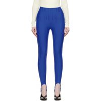 Mugler SSENSE Exclusive Blue Corseted Leggings 252345F085006