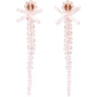 Simone Rocha Petite Bow Drip Crystal Earrings 252405F022005