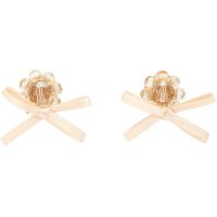 Simone Rocha Petite Bow Daisy Stud Earrings 252405F022016