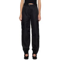 Simone Rocha Black Multi Pocket Ankle Zip Trousers 252405F087000