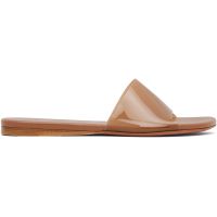 Amina Muaddi Brown Bianca Sandals 252415F124002