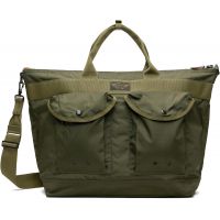 RRL Khaki Nylon Utility Messenger Tote 252435M172002