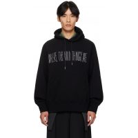 Sacai Black Where The Wild Things Are Cotton Hoodie 252445M202019
